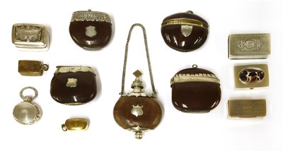 Lot 47 - Four nut vesta cases