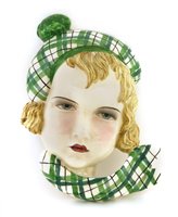 Lot 96 - A Goldscheider wall mask