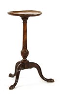 Lot 507 - An early George III fruitwood and beech wood kettle stand