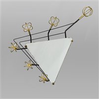 Lot 465 - A French wall coat rack