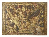 Lot 501 - A large twelve piece panel picture