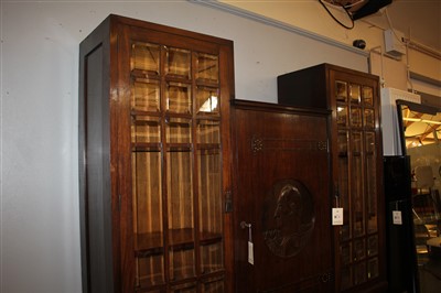 Lot 19 - A mahogany side cabinet