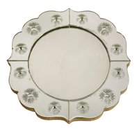 Lot 118 - An Italian circular glass wall mirror