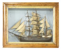Lot 572 - A ship model diorama