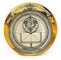 Lot 268 - Two Fornasetti 'Astrolabio' and 'Melodramma' plates