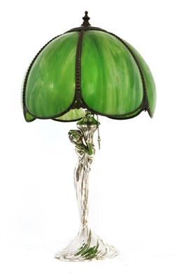 Lot 848 - A WMF plated figural table lamp