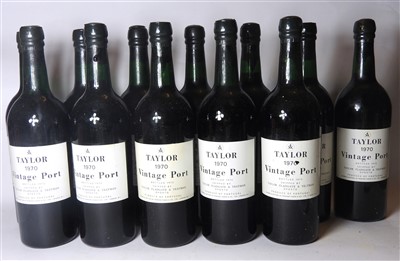 Lot 80 - Taylor, 1970, bottled 1972, twelve bottles (boxed)