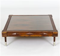Lot 259 - A rosewood coffee table