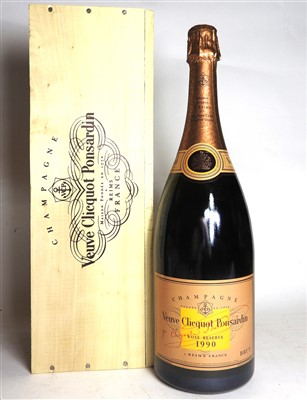 Lot 63 - Veuve Clicquot Ponsardin, Rosé Reserve, 1990, one magnum (owc)