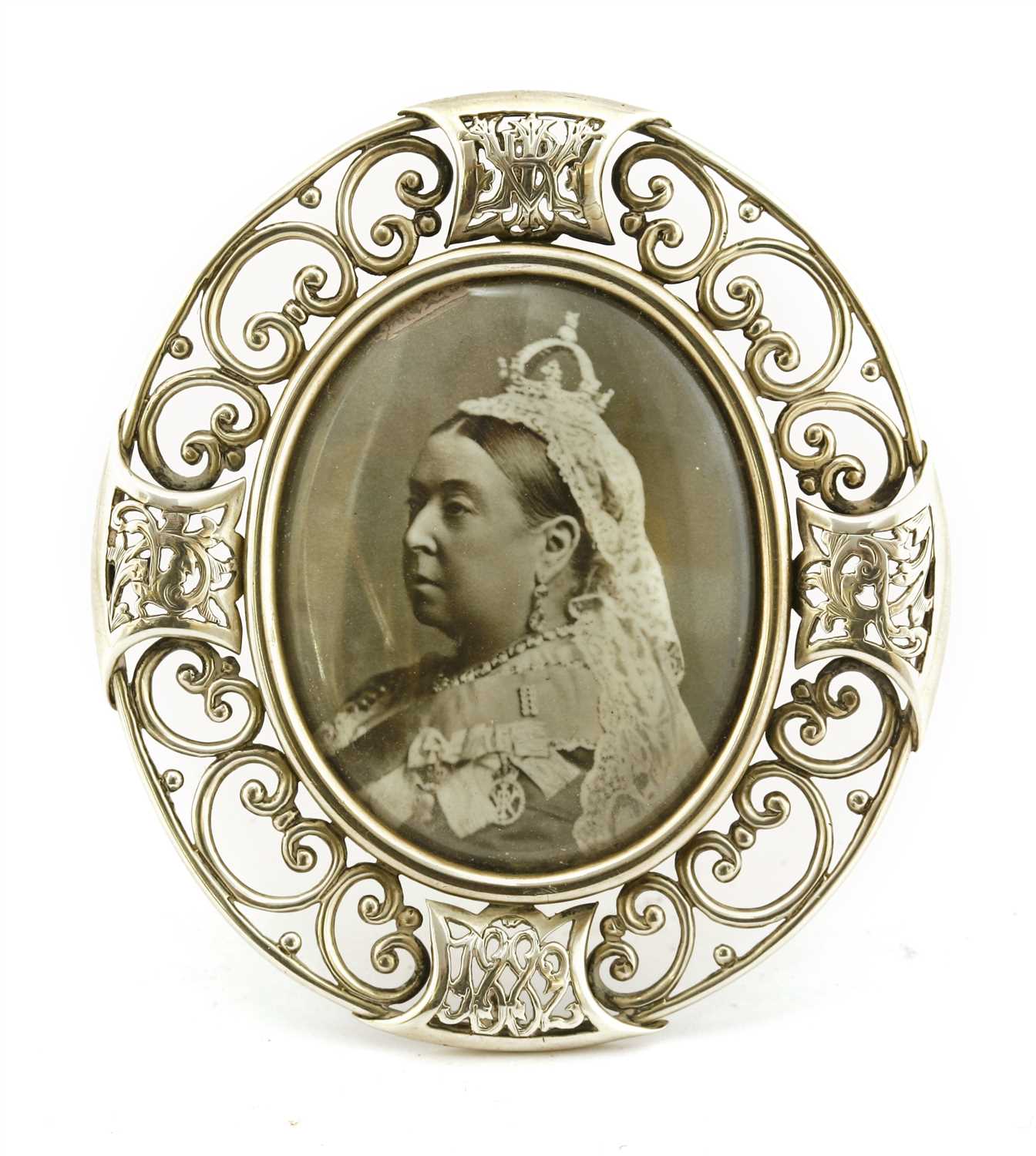Lot 57 - Royal Interest:  A rare silver picture frame