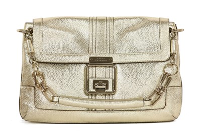 Lot 786 - An Anya Hindmarch metallic gold leather handbag