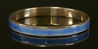 Lot 139 - An Art Deco silver slave bangle, by Henry Matthews