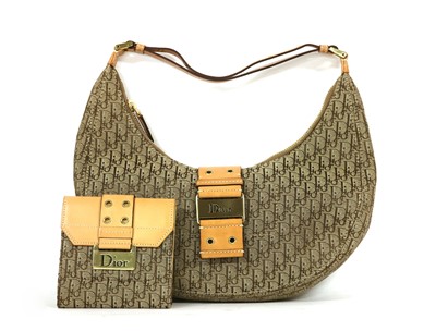 Lot 781 - A Christian Dior monogram canvas shoulder tote handbag
