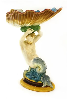 Lot 237 - A large Minton majolica centrepiece