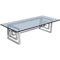 Lot 467 - A chrome coffee table