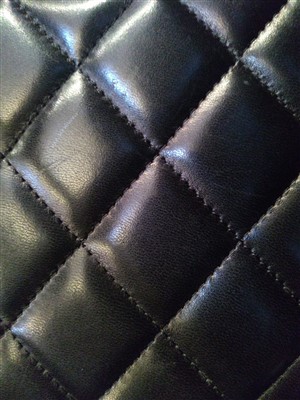 Lot 742 - A Chanel classic single flap black leather maxi handbag