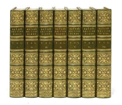 Lot 236 - MEYER, Henry Leonard: Coloured Illustrations of British Birds, and Their Eggs. In 7 Volumes.