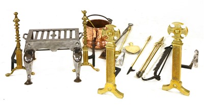 Lot 516 - A Victorian steel footman
