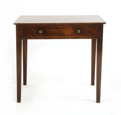 Lot 349 - A George III mahogany side table