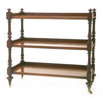 Lot 59 - A Victorian mahogany three-tier buffet