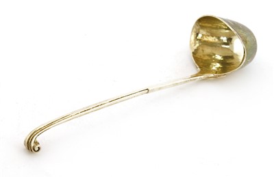 Lot 114 - A silver ladle