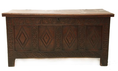 Lot 6 - An oak coffer