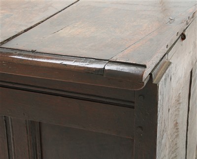 Lot 6 - An oak coffer