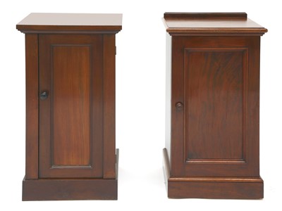 Lot 389 - Two similar mahogany pot cupboards