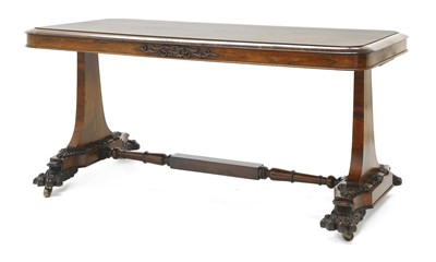 Lot 211 - A Victorian rosewood centre table