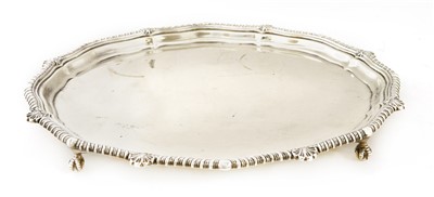 Lot 103 - A silver salver