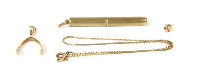 Lot 13B - A 9ct gold cigar piercer
