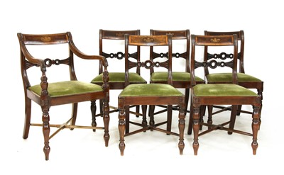 Lot 264 - A set of six Regency mahogany chairs