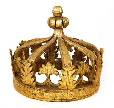 Lot 577 - A giltwood hanging light