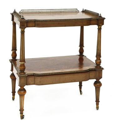 Lot 16 - A Victorian two-tier étagère