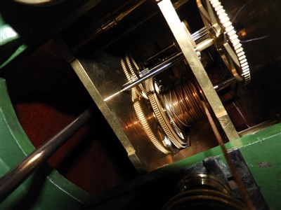 Lot 695 - A regulator longcase clock