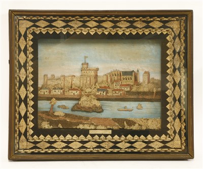 Lot 165 - A cork picture of Windsor Castle