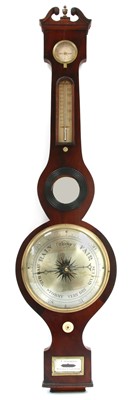 Lot 332 - A mahogany wheel barometer