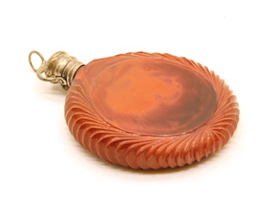 Lot 35 - A 19th Century Lithyalin glass scent bottle