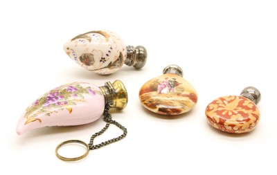 Lot 38 - A collection of porcelain scent bottles
