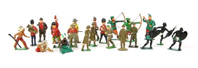 Lot 98 - A collection of lead figures