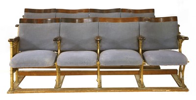 Lot 683 - A pair of vintage cinema seats