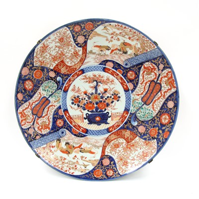 Lot 230 - Two large Imari chargers