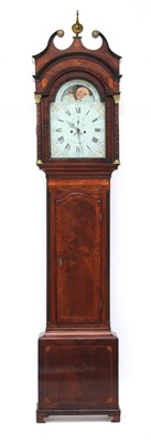 Lot 219 - A strung mahogany eight day longcase clock