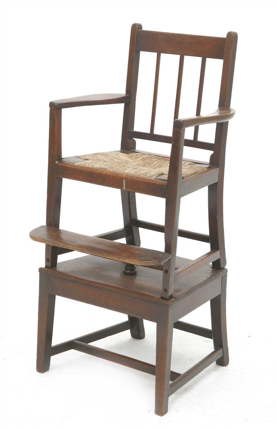 Lot 56 - A George III mahogany child's chair on stand
