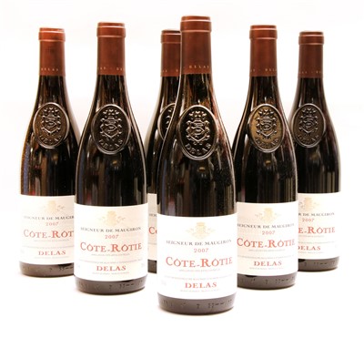 Lot 152 - Delas, Seigneur de Maugiron, Côte-Rôtie, 2007, six bottles (boxed)