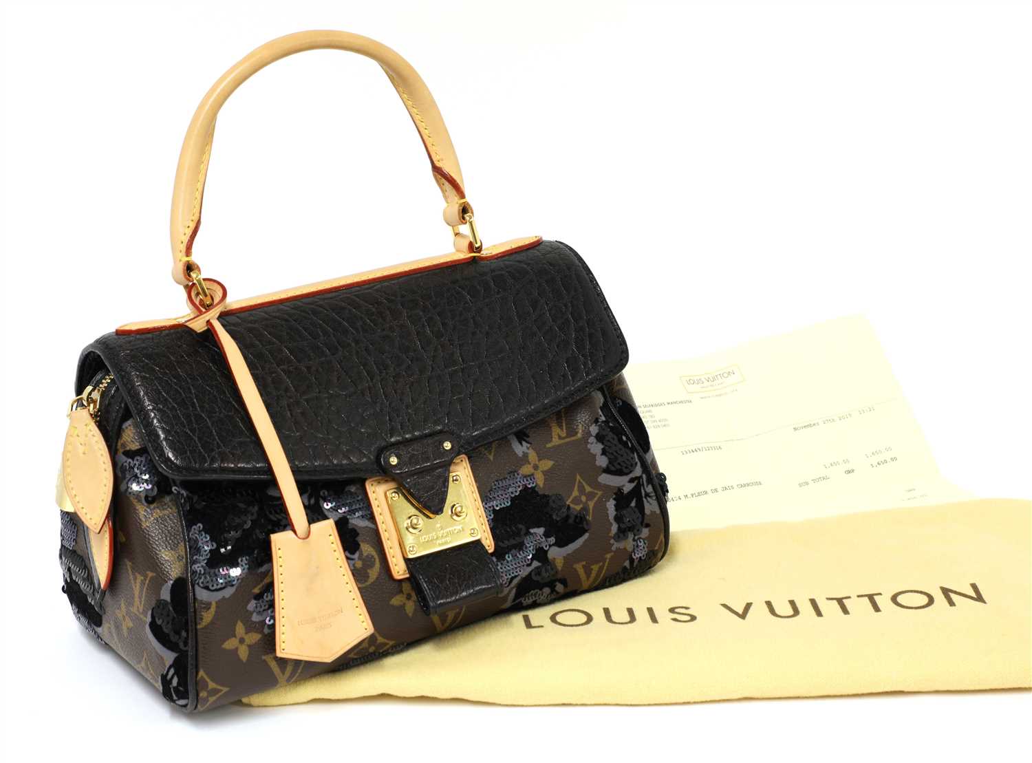 Lot 604 - A Louis Vuitton Limited Edition 'Fleur de Jais' Carrousel Bag
