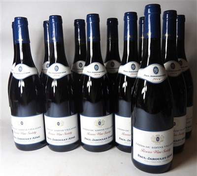 Lot 159 - Assorted Rhône: Paul Jaboulet Aîné, Coudoulet de Beaucastel and Nicolas Perrin, 24 bottles in total