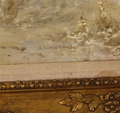 Lot 413 - A... Christiansen (Danish, 19th century)