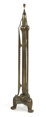 Lot 91 - An Amsterdam School bronze standard lamp
