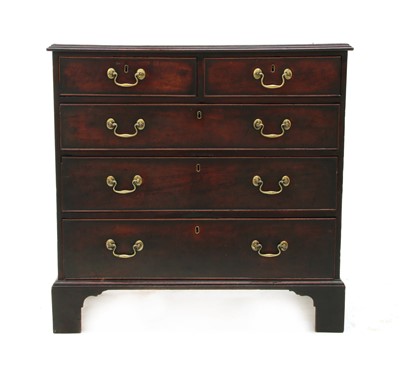 Lot 222 - A George III mahogany chest